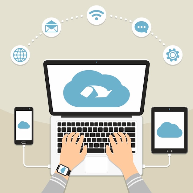 Seamless Cloud Computing and Wireless Connectivity Concept | Jiffy Designs