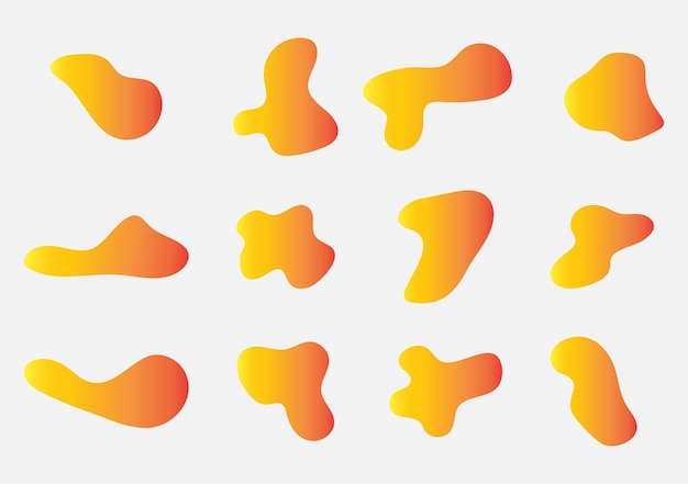 Vibrant Abstract Organic Shapes in Warm Tones | Jiffy Designs