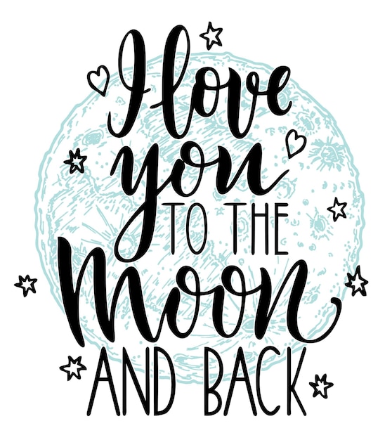Whimsical Calligraphic Lettering with Celestial Motifs | Jiffy Designs