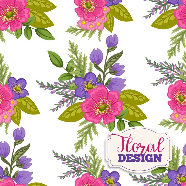 Vibrant Floral Pattern with Handwritten Text Overlay | Jiffy Designs