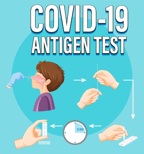 Comprehensive COVID-19 Antigen Test Procedure Illustrated | Jiffy Designs