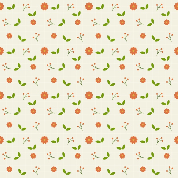 Delightful Floral Pattern with Vibrant Blooms and Leaves | Jiffy Designs