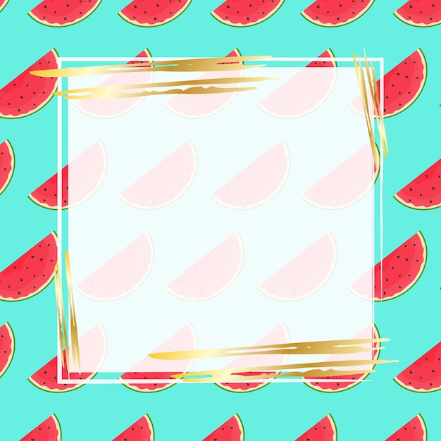 Refreshing Watermelon Slices Frame | Jiffy Designs