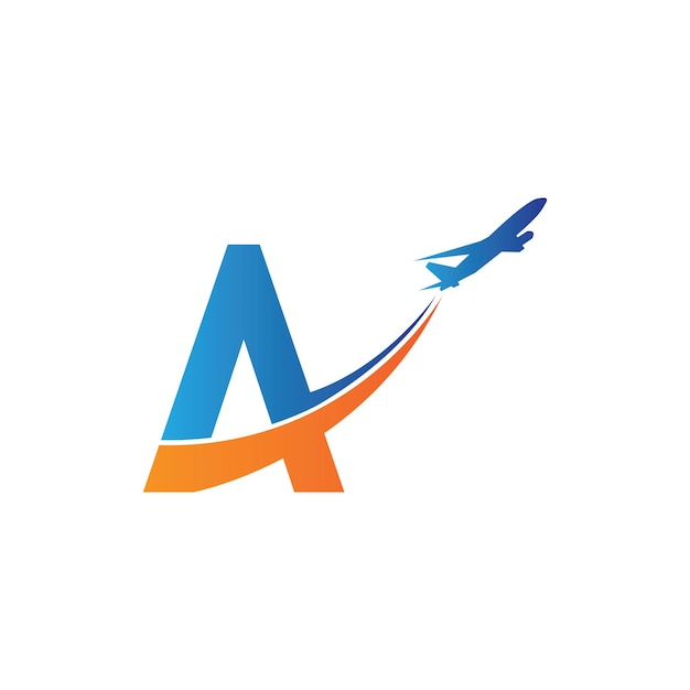 Dynamic Airline Logo with Soaring Jet Illustration | Jiffy Designs