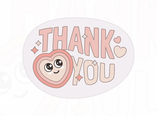 Cute and Playful 'Thank You' Message with Adorable Eyes | Jiffy Designs