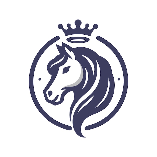 Majestic Unicorn Silhouette with Regal Crown Emblem | Jiffy Designs