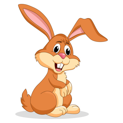 Funny Rabbit Cartoon Vector Illustration. | Jiffy Designs