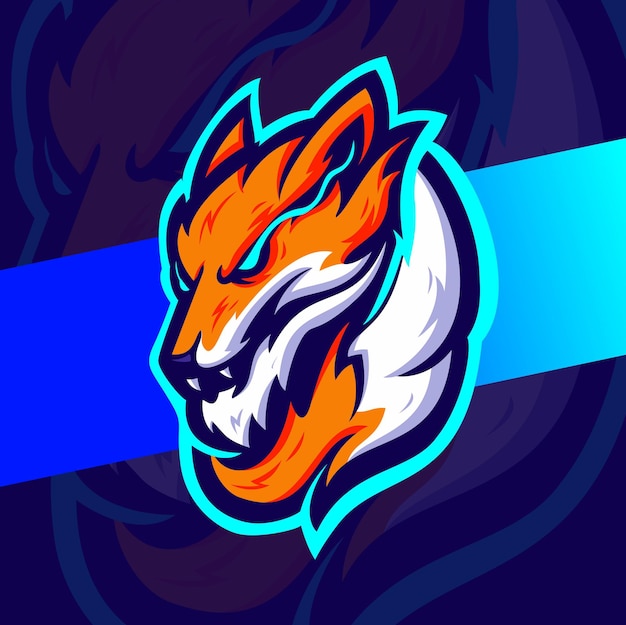 Fierce Fiery Fox Esports Mascot Logo | Jiffy Designs
