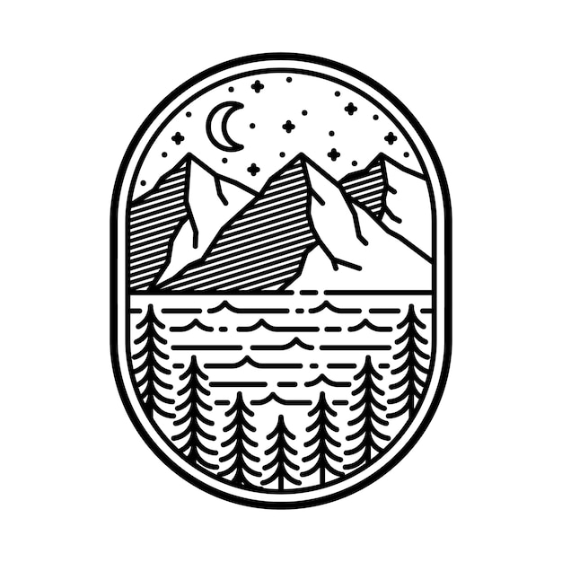 Serene Mountain Landscape Under the Starry Night Sky | Jiffy Designs