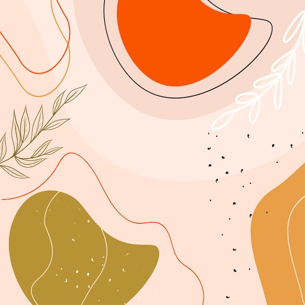 Abstract Organic Shapes with Earthy Tones and Textures | Jiffy Designs