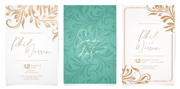 Elegant Floral Wedding Invitation Suite with Calligraphy | Jiffy Designs