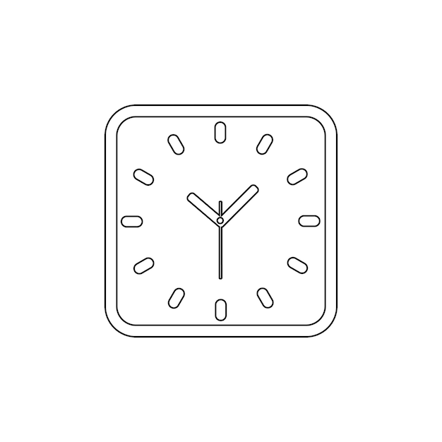 Minimalist Square Clock with Simplistic Dot Markings | Jiffy Designs