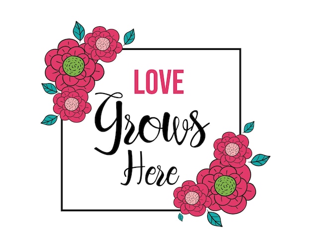 Vibrant Floral Frame with Uplifting Message | Jiffy Designs