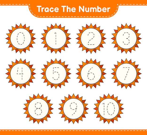 Vibrant Sun Shapes Invite Tracing Numbers Fun | Jiffy Designs