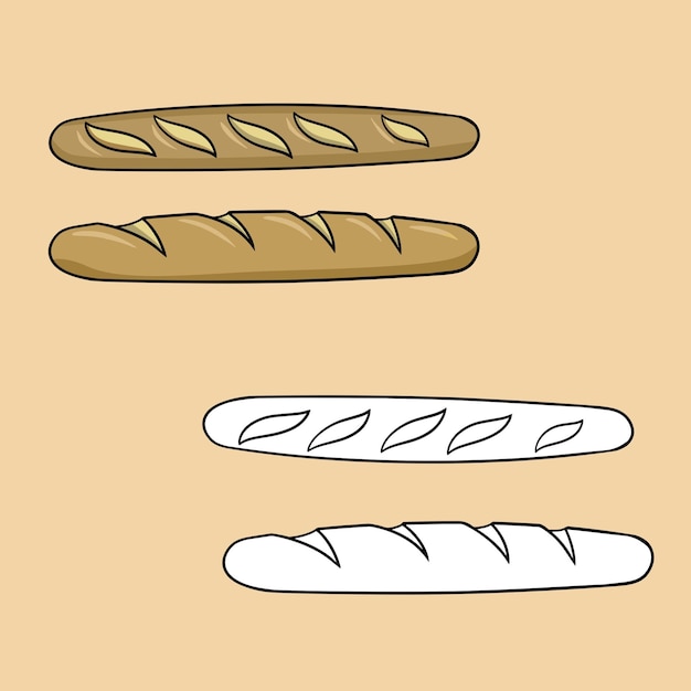 Artful Loaves: A Minimalist Illustration of Rustic Breads | Jiffy Designs