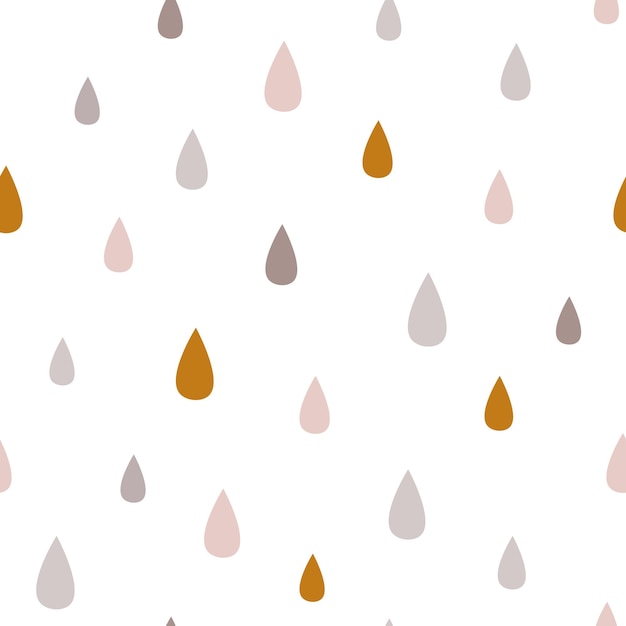 Minimalist Raindrop Pattern with Warm and Cool Tones | Jiffy Designs