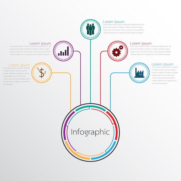 Vibrant Infographic with Diverse Data Visualization Icons | Jiffy Designs