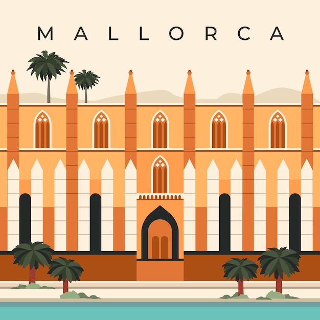 Vibrant Architectural Splendor of Mallorca's Iconic Cityscape | Jiffy ...