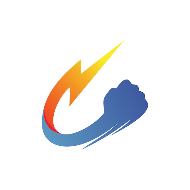 Vibrant Lightning Bolt and Cloud Graphic Design | Jiffy Designs