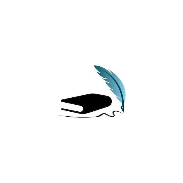 Graduation cap and vibrant blue feather on white | Jiffy Designs