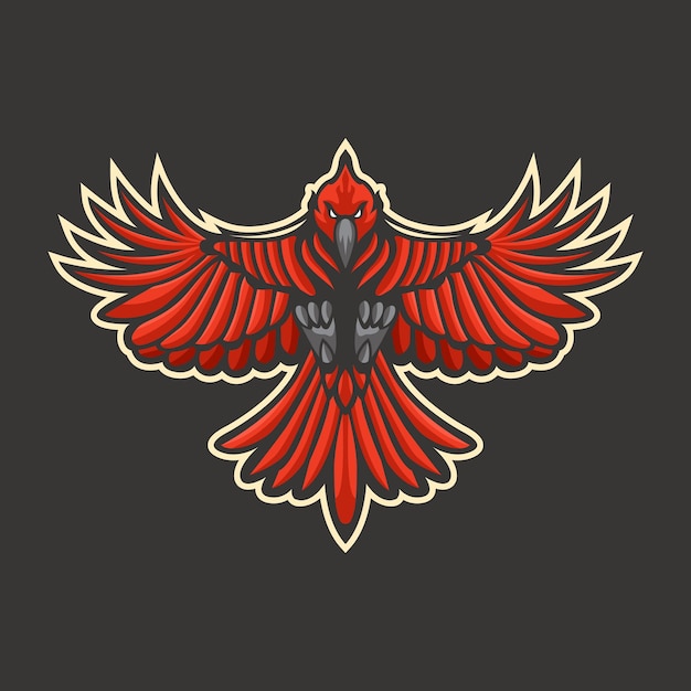 Majestic Crimson Eagle: Soaring Symbol of Strength and Resilience ...
