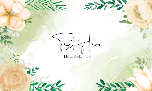 Elegant Floral Background with Handwritten Text and Roses | Jiffy Designs