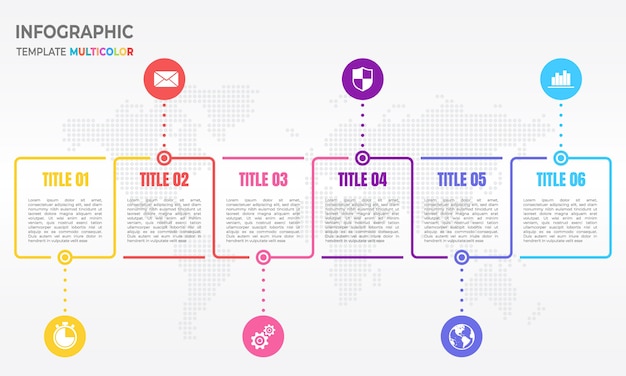 Vibrant Infographic Timeline with Colorful Geometric Shapes | Jiffy Designs