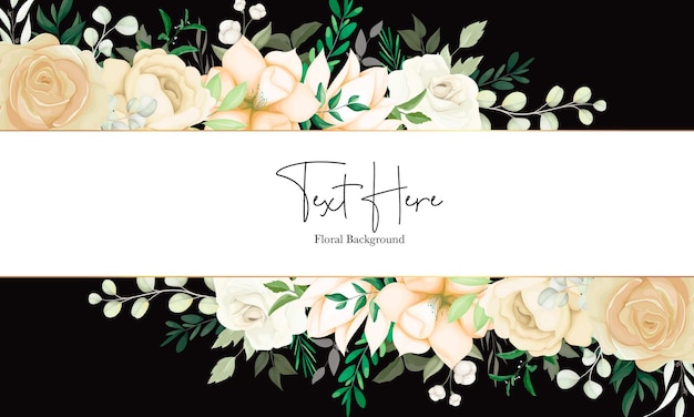 Elegant Floral Background with Handwritten Text and Roses | Jiffy Designs