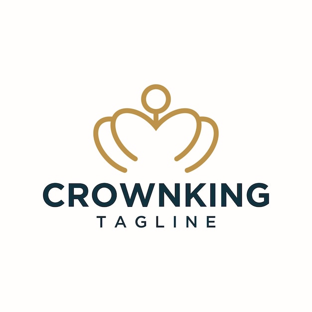 Regal Crown Emblem with Elegant Typographic Tagline | Jiffy Designs