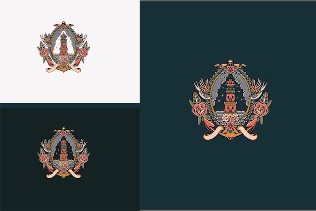Intricate Tribal Emblem with Ornate Symbols and Figures | Jiffy Designs