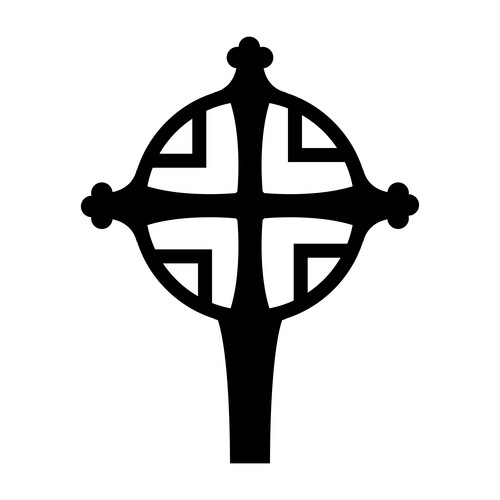 Christian Hand Cross With Circle, Symbol, Unique Form | Jiffy Designs