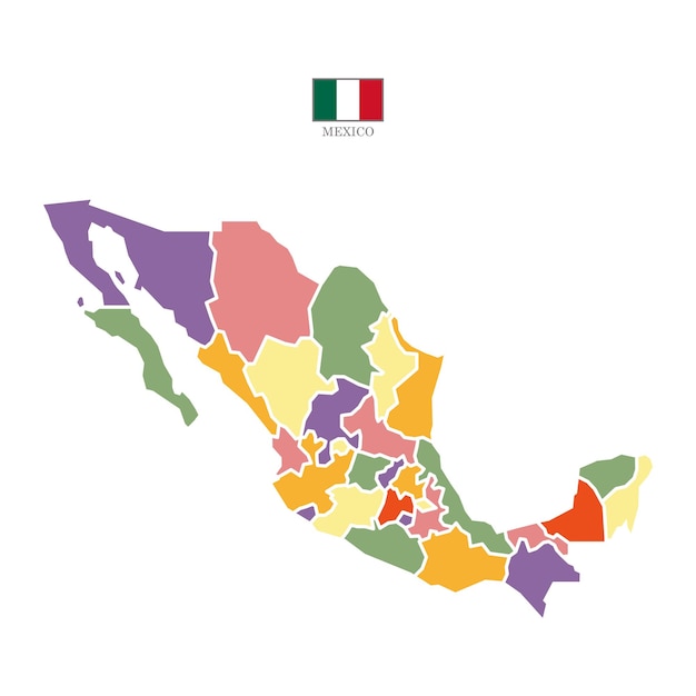 Vibrant Map of Mexico's Diverse Regions and States  Jiffy Designs