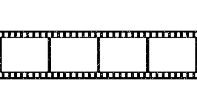 Vintage Film Strip with Empty Frames for Photography | Jiffy Designs
