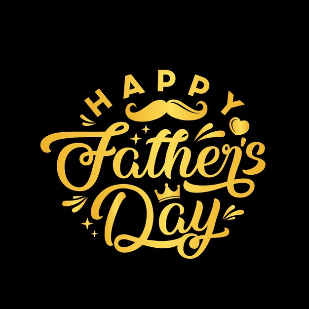 Elegant Golden Father's Day Greeting | Jiffy Designs