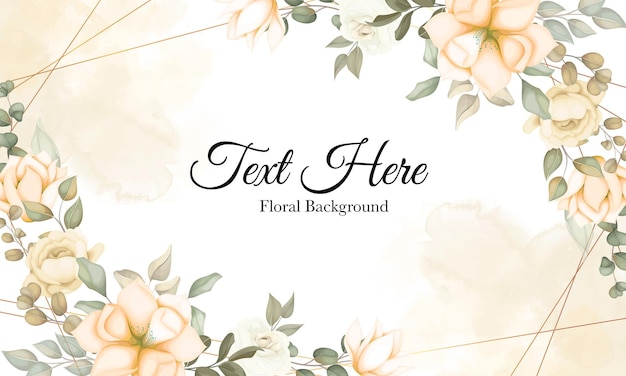 Elegant Floral Background with Calligraphic Text Space | Jiffy Designs