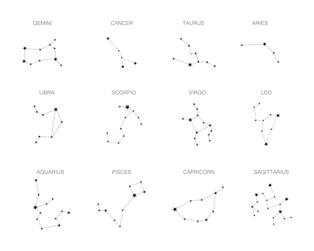 Minimalist Star Constellation Patterns in Monochrome Tones | Jiffy Designs