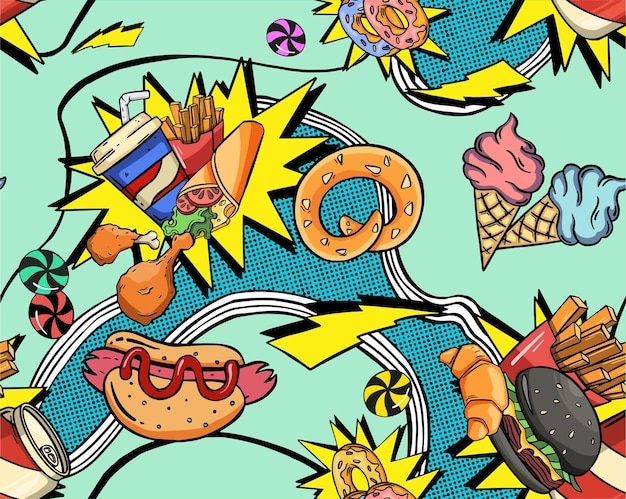 Vibrant Collection of Pop Art-Inspired Icons and Symbols | Jiffy Designs