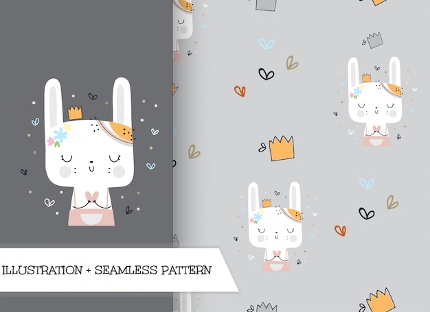 Adorable Bunny Rabbit Collection with Whimsical Patterns and ...