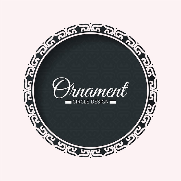 Elegant Ornamental Circle Design with Decorative Border | Jiffy Designs