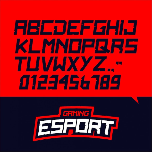 Retro Gaming Alphabet and Numbers on Striking Red Background | Jiffy ...