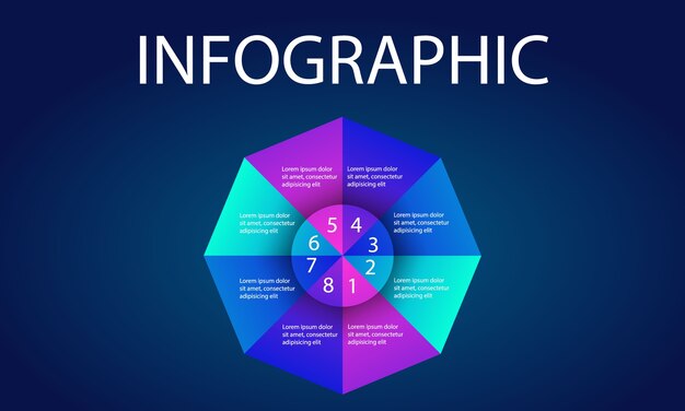 Vibrant Infographic Design with Segmented Circular Diagram | Jiffy Designs