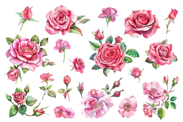 Vibrant Floral Collection of Delicate Pink Roses and Blooms | Jiffy Designs
