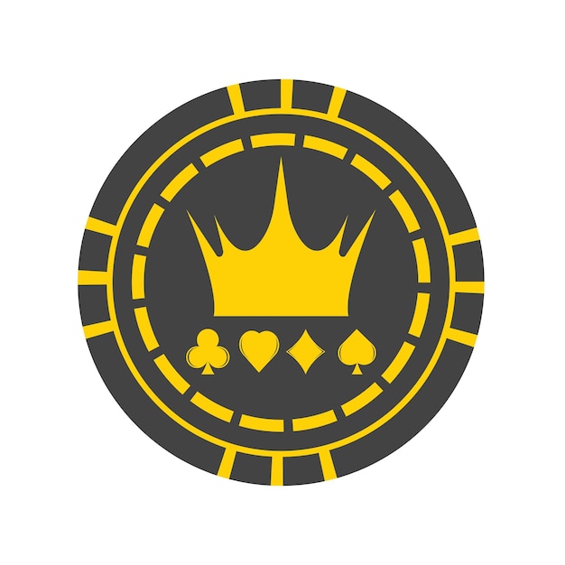 Regal Crown Emblem in Striking Yellow and Black | Jiffy Designs