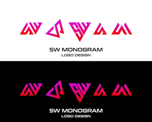 Vibrant Geometric Monogram Logo Design in Striking Colors | Jiffy Designs