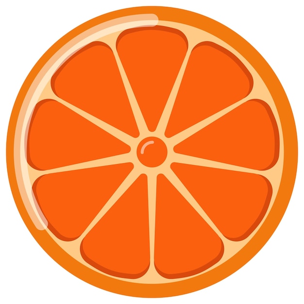 Vibrant Orange Citrus Slice Illustration | Jiffy Designs
