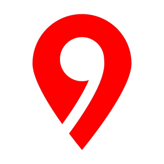 Vibrant Red Location Pin Symbol | Jiffy Designs
