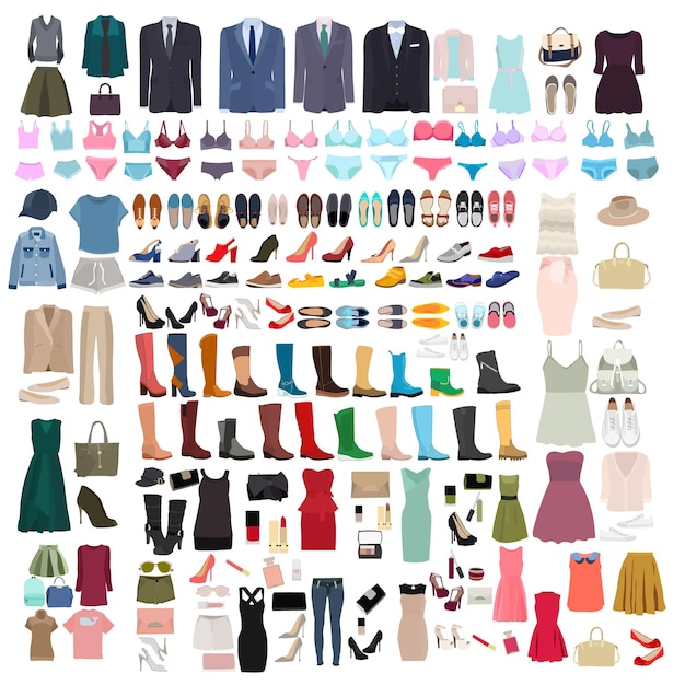 Diverse Collection of Contemporary Fashion Essentials and Accessories ...