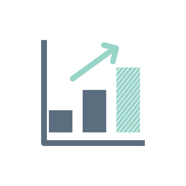 Geometric Shapes Forming Growth Chart or Graph Illustration | Jiffy Designs