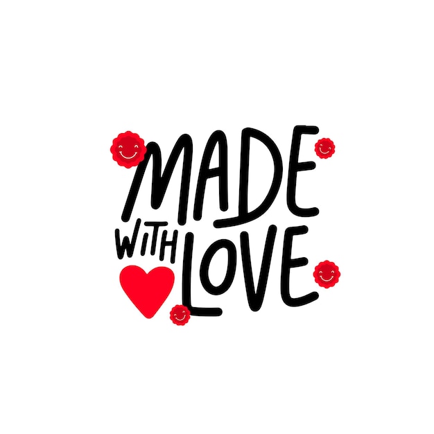 Heartfelt Handwritten Lettering with Playful Red Accents | Jiffy Designs