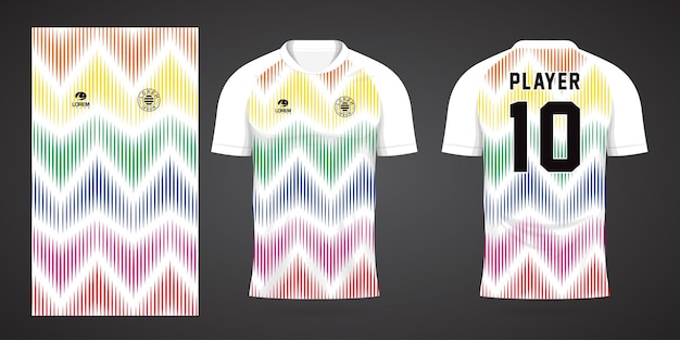 Vibrant Chevron Pattern Sports Jersey Design | Jiffy Designs